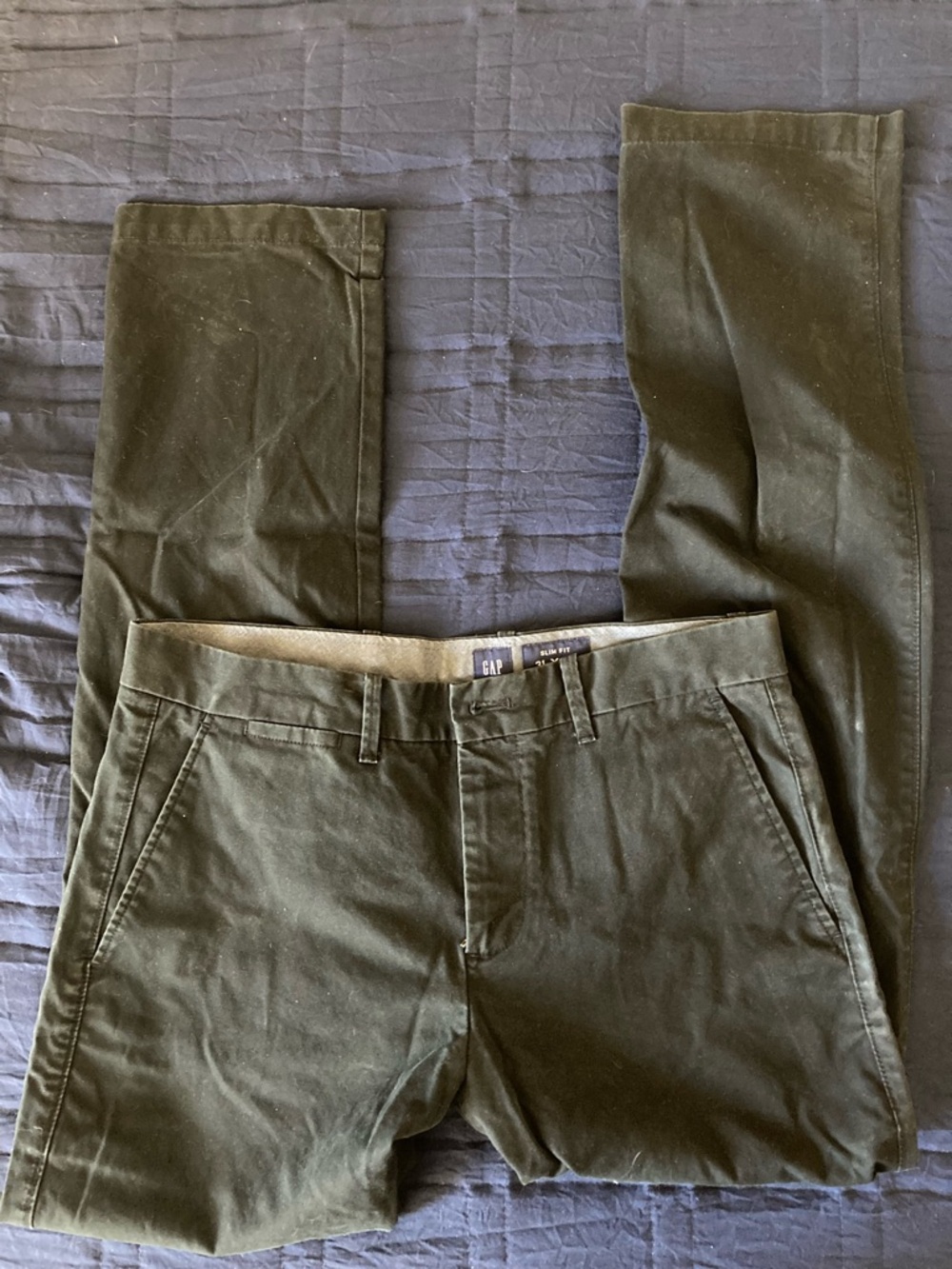 GAP Men's Black Chino Pants Slim Fit Size 31x32